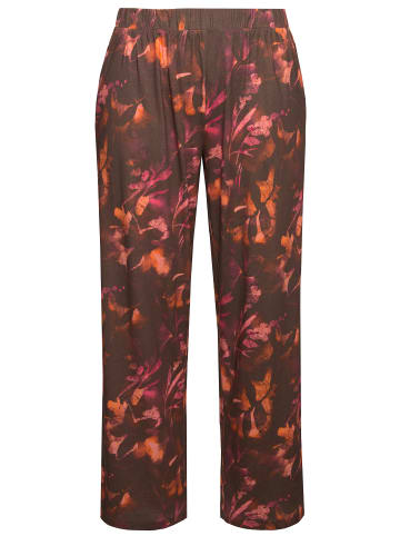 Ulla Popken Pyjama in dunkles taupe