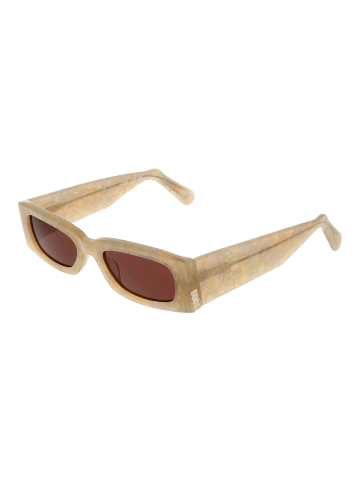 Unisex Sonnenbrillen Rechteck Creme