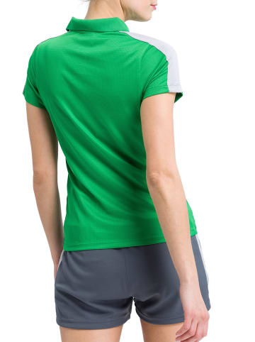erima Damen Squad Poloshirt in fern green/smaragd/silver grey