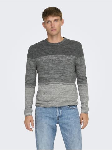 ONLY & SONS Strickpullover in Light Grey Melange