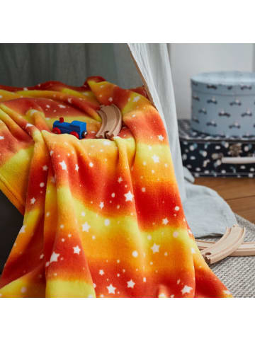 Lumaland Kuscheldecke für Kinder 75x100cm orange  Orange