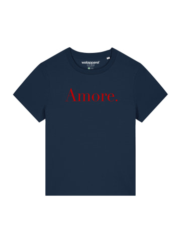 wat? Apparel T-Shirt Amore in Dunkelblau