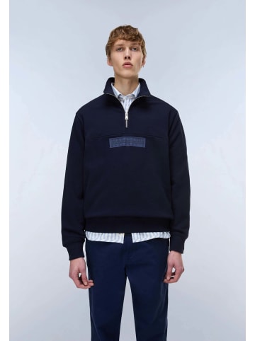 Napapijri Sweatshirt B-BOX LOGO HZ in Blu Marine