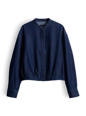 someday. Denim-Blazer mit Ballonärmeln in Rinsed Dark Blue
