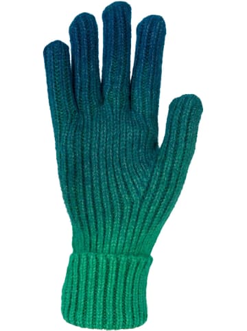 styleBREAKER Strickhandschuhe mit Farbverlauf in Petrol-Grün