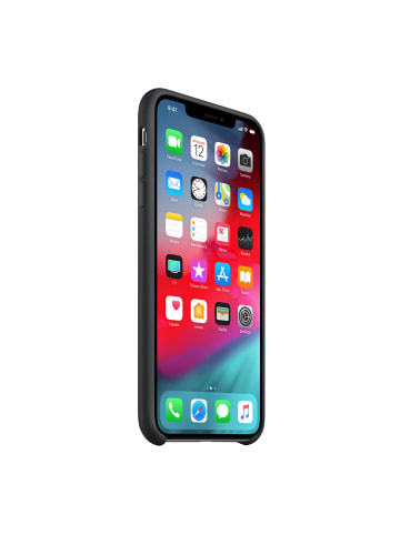 Apple Handyhülle Silikon Case iPhone XS Max MRWE2ZM/A in schwarz
