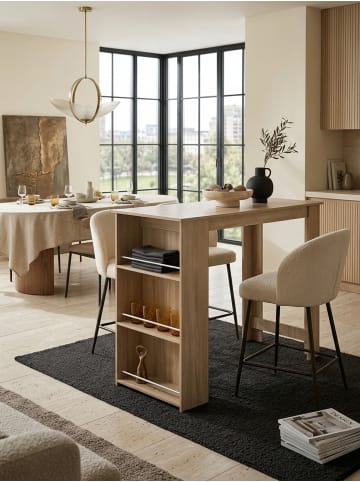KADIMA DESIGN Bartisch 120x107,5x60 cm Stehtisch Holz Küchenbartisch, in Sonoma