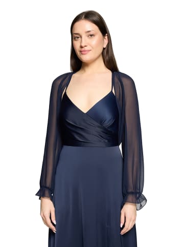 Vera Mont Bolero-Jacke mit gekräuseltem Ausschnitt in Night Sky