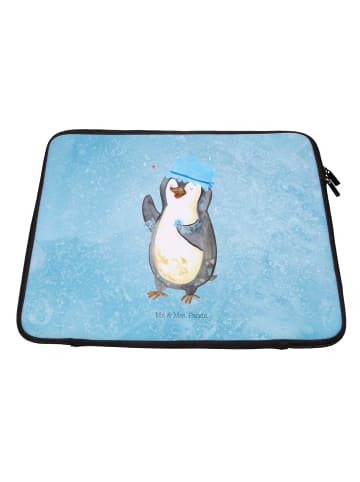 Mr. & Mrs. Panda Hülle Laptop Pinguin Duschen ohne Spruch in Eisblau