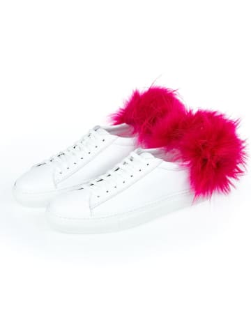 Mr&Mrs Italy Weiß Lamm Leder Damen Sneaker