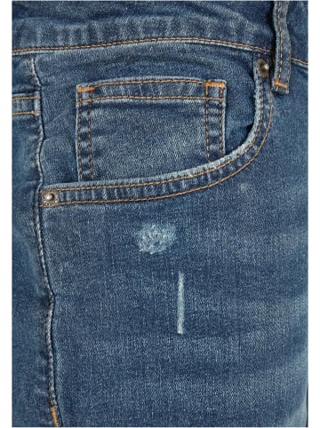 Urban Classics Urban Classics Herren Heavy Destroyed Slim Fit Jeans in blue heavy destroyed washed