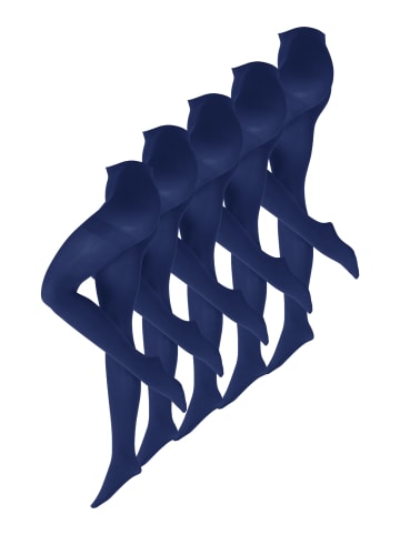 Nur Die  Feinstrumpfhose Ultra-Blickdicht 80 DEN in Blau