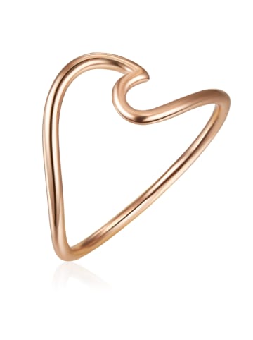Glanzstücke München Ring Welle Sterling Silber in roségold