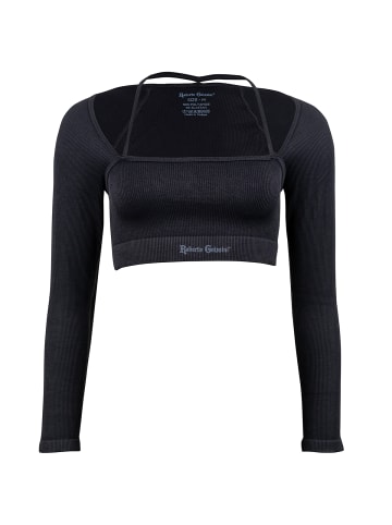 Roberto Geissini Langarm Sport Top Schwarz