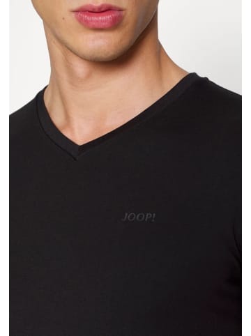 JOOP! JOOP! T-Shirt Shirt mit Logo V-Ausschnitt einfarbig Doppelpack in schwarz