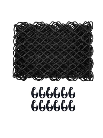 relaxdays Anhängernetz in Schwarz - 1,5 x 2,7 m