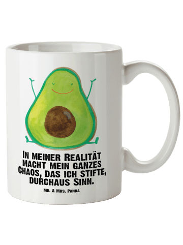 Mr. & Mrs. Panda Pott Avocado Glücklich mit Spruch in Weiß