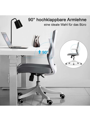 MCW Bürostuhl J88 ergonomisch und atmungsaktiv, Grau