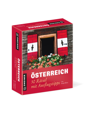 Gmeiner-Verlag Gesellschaftsspiel 50 Österreichrätsel in Bunt