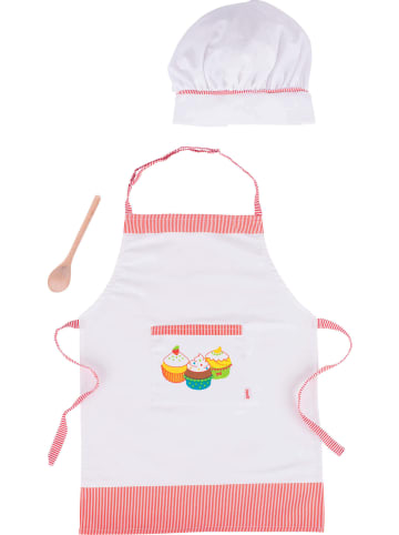 Goki Kochset mit Kochschürze, Kochmütze, Kochlöffel - 3 Jahren