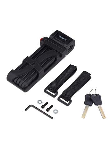 relaxdays Faltschloss in Schwarz