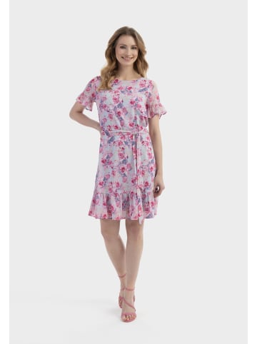 Usha Damen Kleid in Pink Hellblau