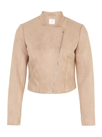 BETTY & CO Bikerjacke mit Stehkragen in hellbraun