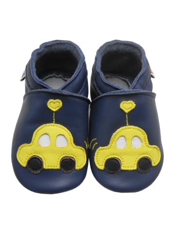 Yalion Baby Krabbelschuhe aus Leder, weiche Lauflernschuhe mit rutschfester Sohle