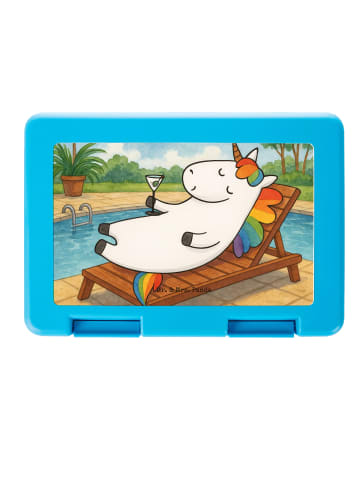 Mr. & Mrs. Panda Brotdose Einhorn Blümchentail Design ohne Spruch in Weiß