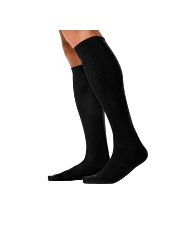 Kunert Baumwolle Stützkniestrümpfe 1 Paar in schwarz