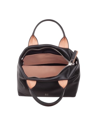 DuDu Ibiza Handtasche Leder 22 cm schwarz rose