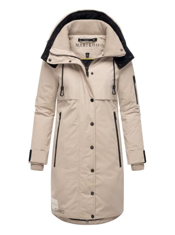 Marikoo Wintermantel Anoukaa 16 in Light Taupe