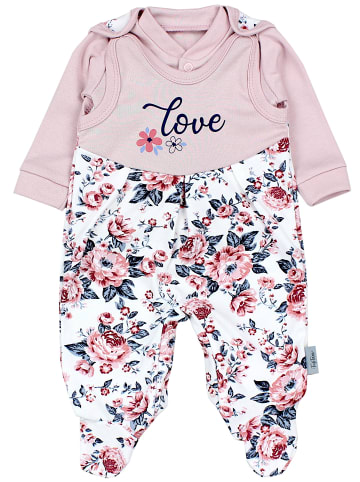TupTam Baby Strampler Set mit Spruch in rosa Modell 1