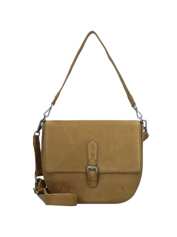 Cowboysbag Sagres Schultertasche Leder 30 cm in olive