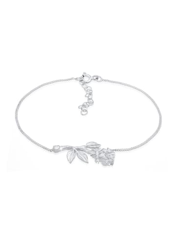 Elli Armband 925 Sterling Silber Blume, Rose in Silber