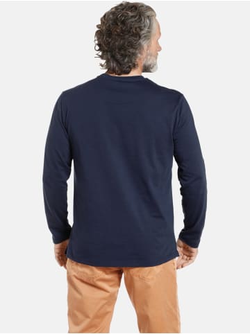 Jan Vanderstorm Langarmshirt ELION in dunkelblau