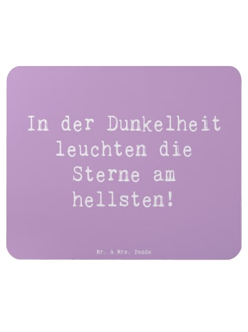 Mr. & Mrs. Panda Mauspad Spruch Angst vor Dunkelheit überwinden ... in Lavendeltraum