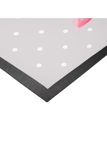 Mr. & Mrs. Panda Fussmatte Axolotl Hurra ohne Spruch in Grau Pastell