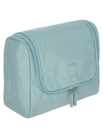 BRIC`s Positano - Kulturbeutel zum Aufhängen 27 cm (emerald green) in light blue