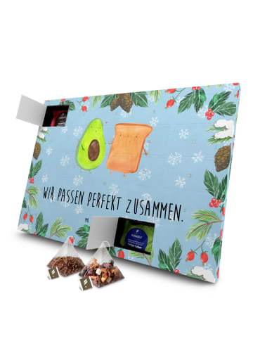 Mr. & Mrs. Panda Advents-Teekalender Avocado Toast mit Spruch in Eisblau