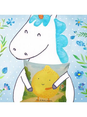 Mr. & Mrs. Panda kuschelkissen 40x40 Beste Freunde Zitrone Desig... in Weiß