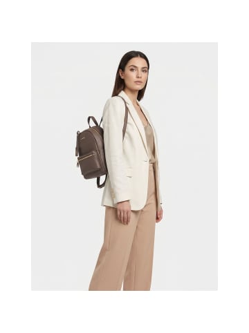 Lazarotti Bologna Leather City Rucksack Leder 27 cm in taupe 2