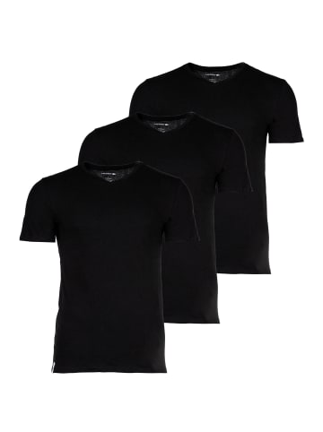 Lacoste T-Shirt 3er Pack in Schwarz