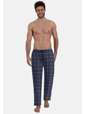 Götzburg Lange-Hose Kos in blau-mittel-Karo