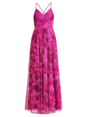 Vera Mont Abendkleid mit Blumenprint in Pink/Rosa