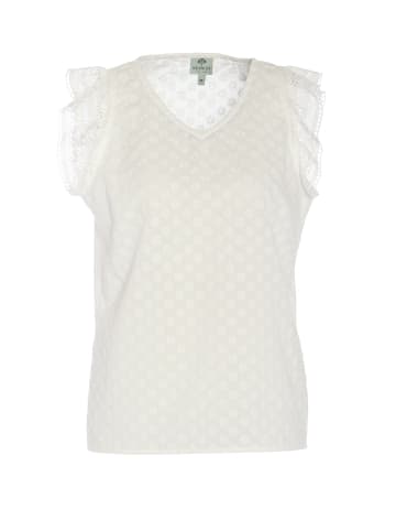 Berwin Allover bestickte Bluse ohne Arm