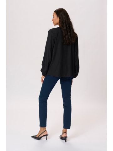 Kaffe Langarm-Bluse KAelsa Regular fit in Black Deep