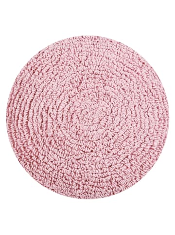 Happy Decor Kids Kissen "Round Star" in Rosa/Weiß - 30x30  cm