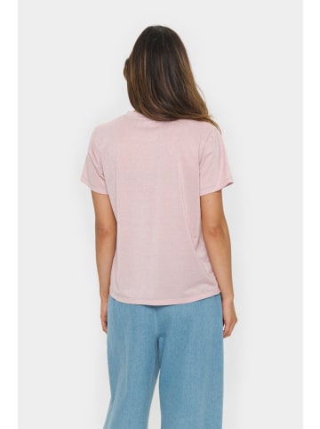 SAINT TROPEZ T-shirt HagaSZ Gerade Passform in Pink Nectar