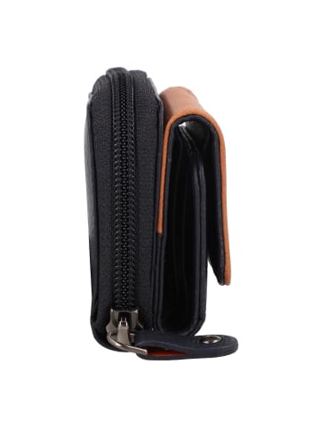 Greenburry Nappa Geldbörse RFID Schutz Leder 11 cm in nacy-tan